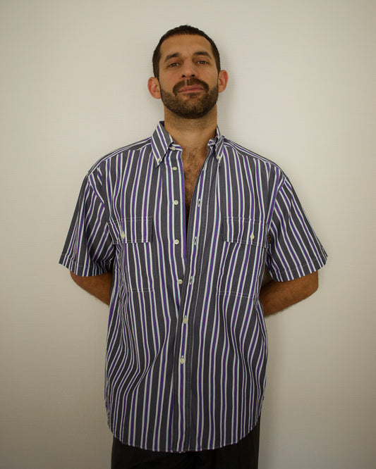 Short Sleeve Striped Shirt (M/L)
