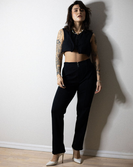 Vintage Fendi high-waist pants – designer tailored trousers