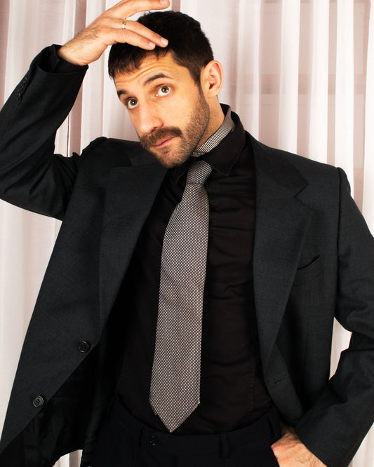 Patterned Silk Necktie