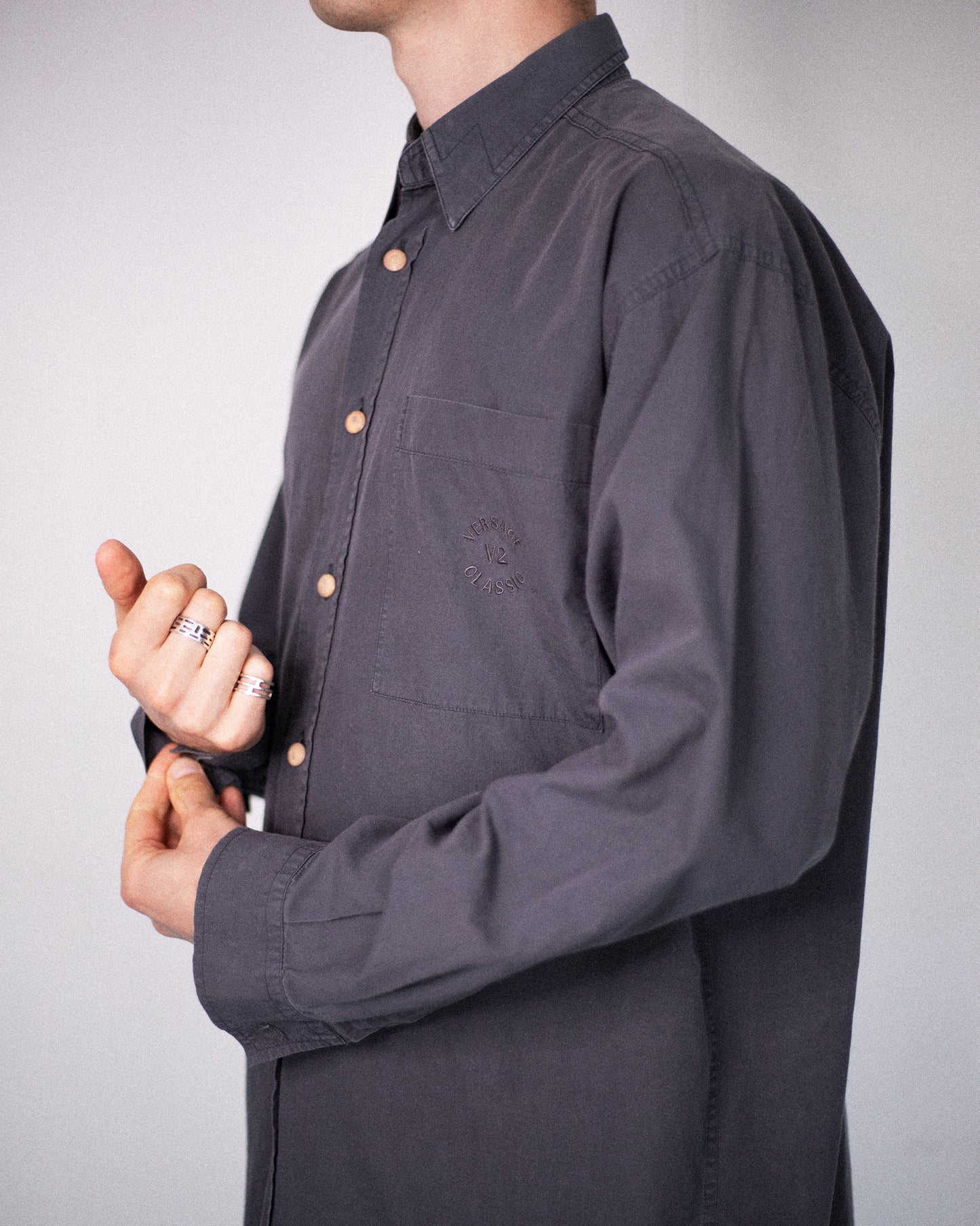 Relaxed Button Down Shirt (M)