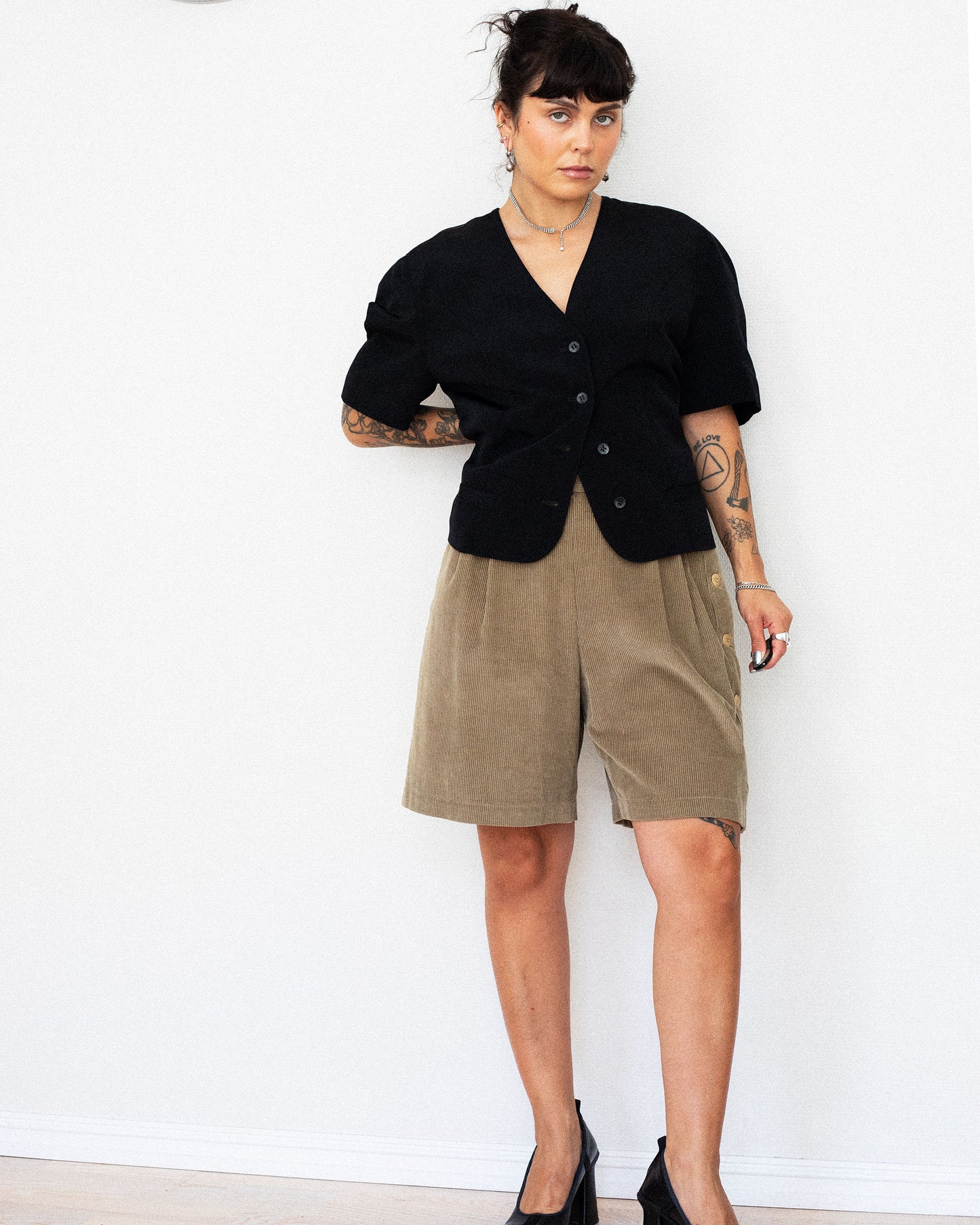 Button Up Shorts (S/M)