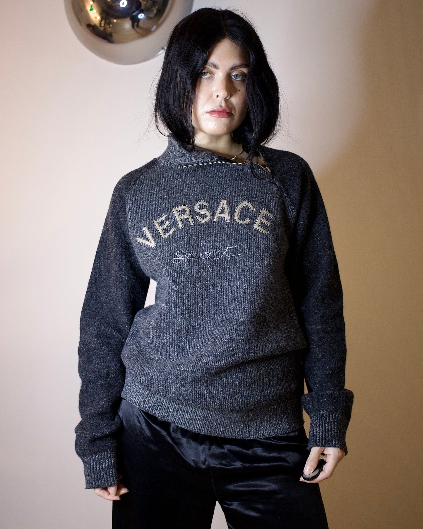 Wool Mockneck Sweatshirt (M/L)