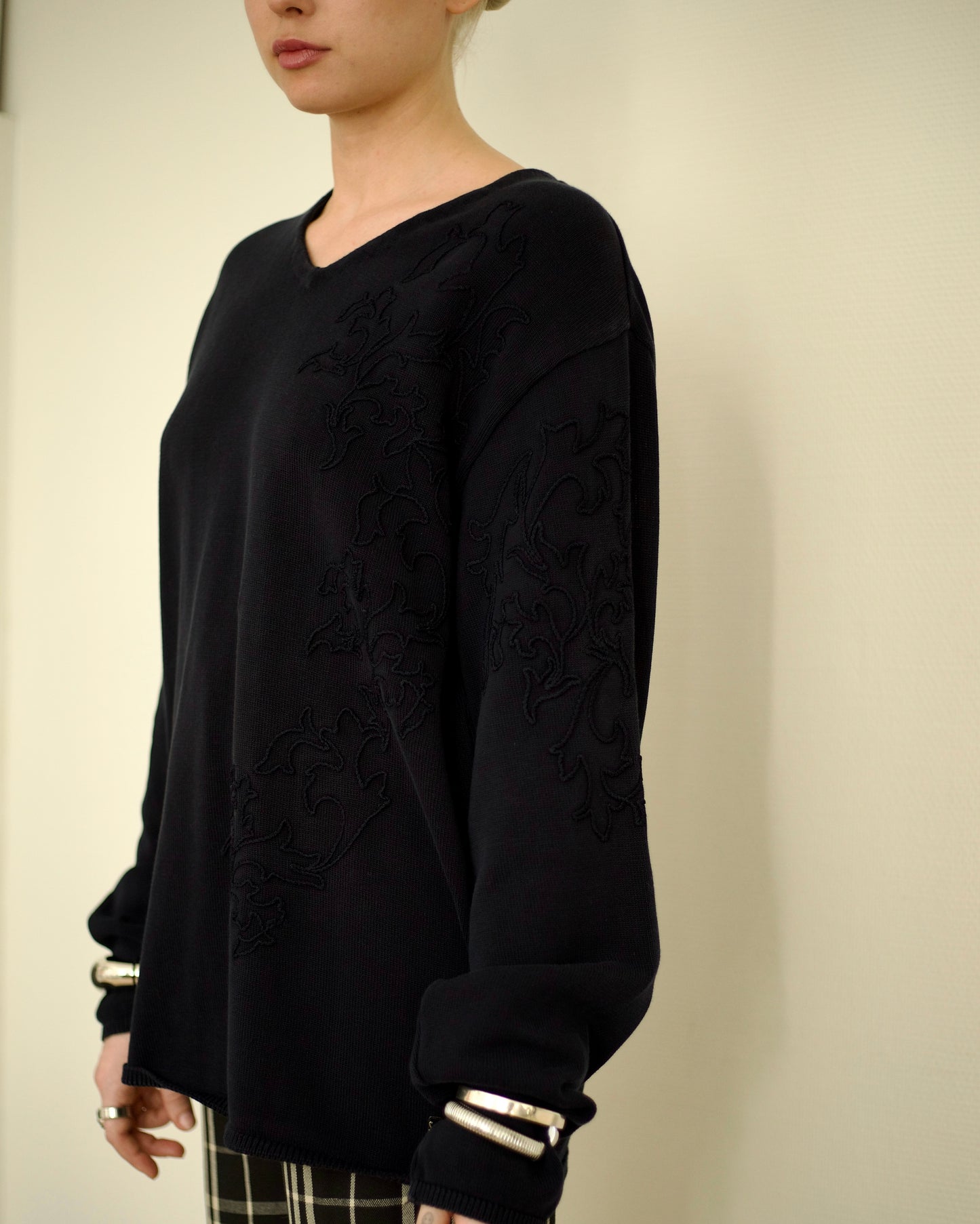 Y2K V-Neck Knit (L)