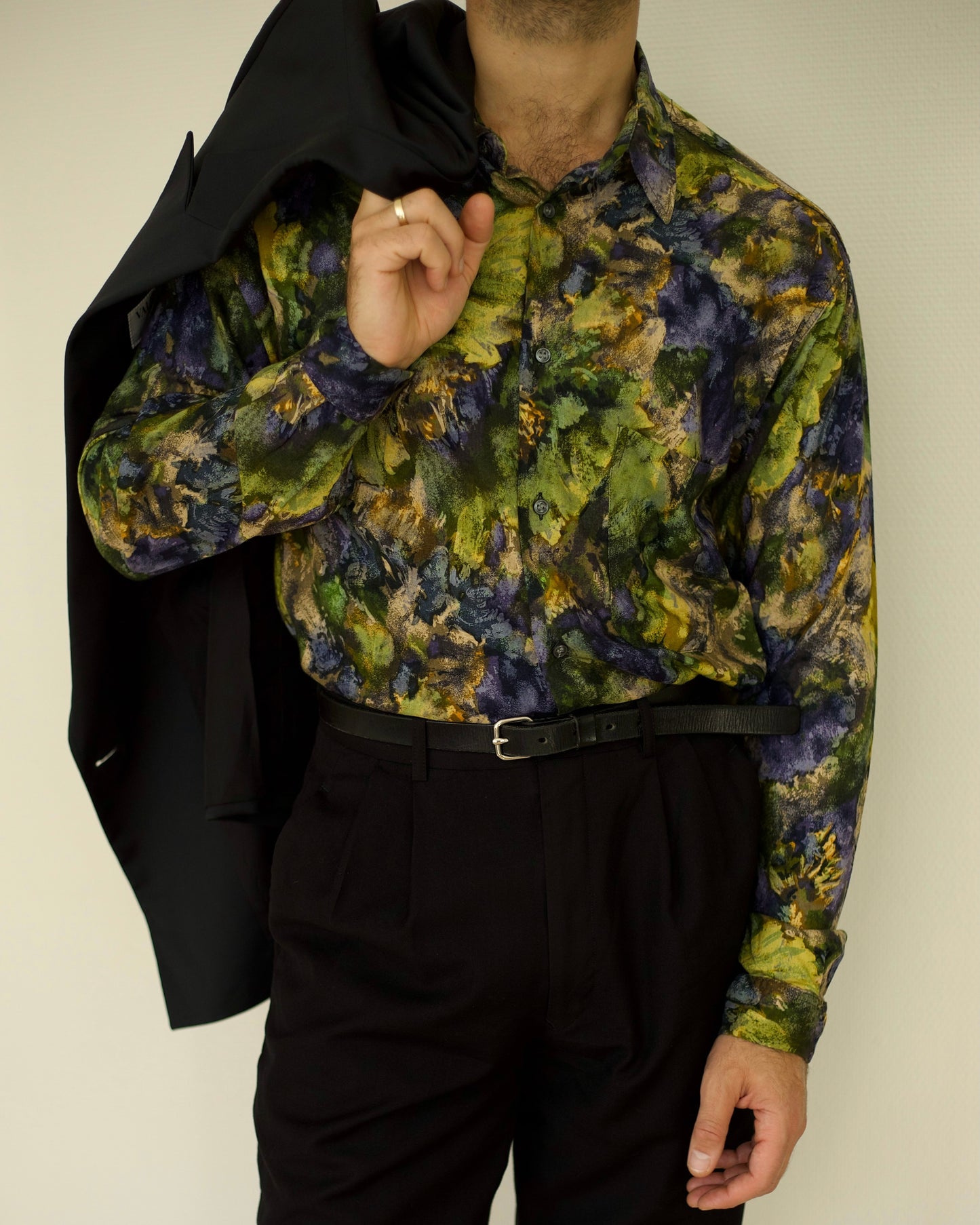Flower Print Shirt (L)