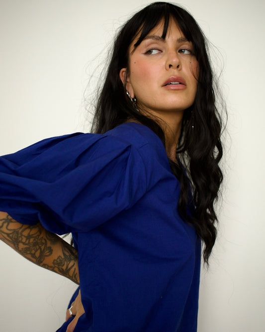 Puff Sleeve Blouse (L)