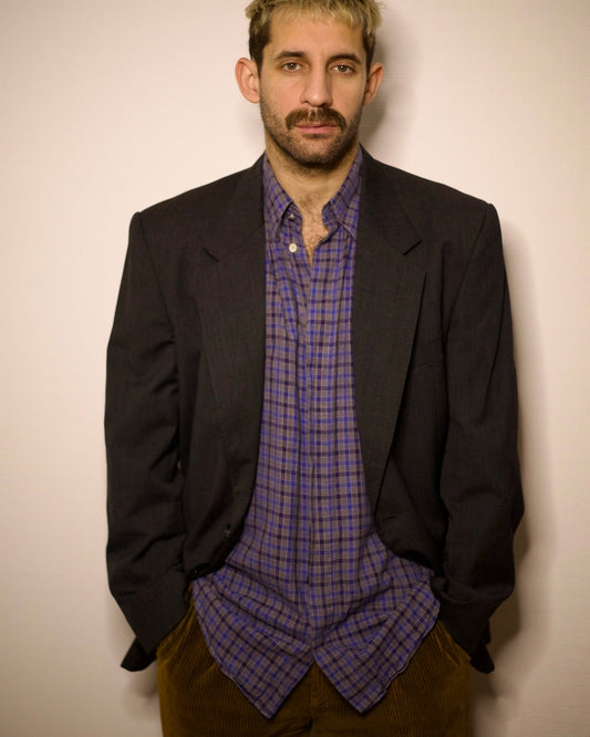 Check Cotton Shirt (M)