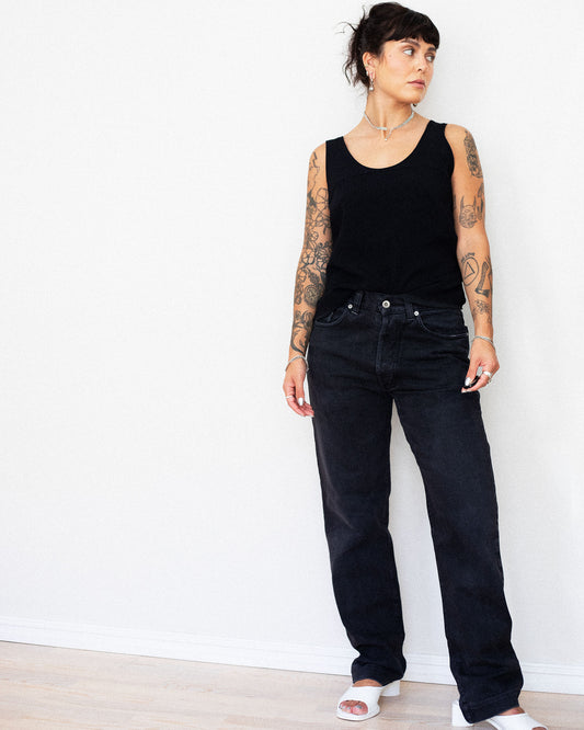 Vintage Dolce & Gabbana black jeans – classic designer denim.