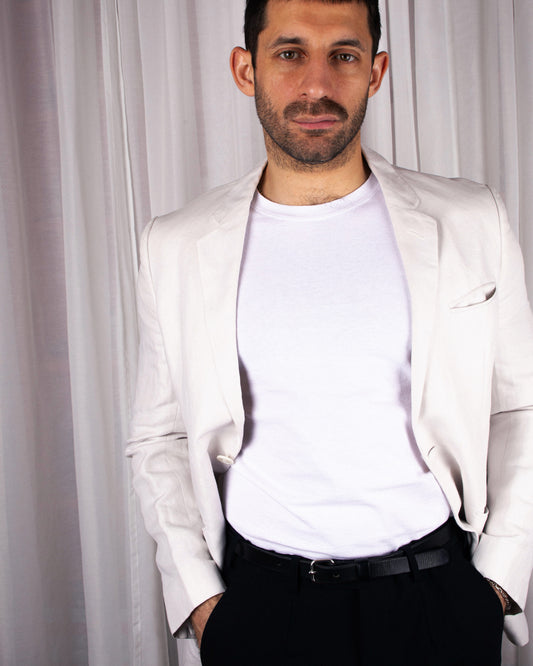 Blue Line Linen Blazer (S)