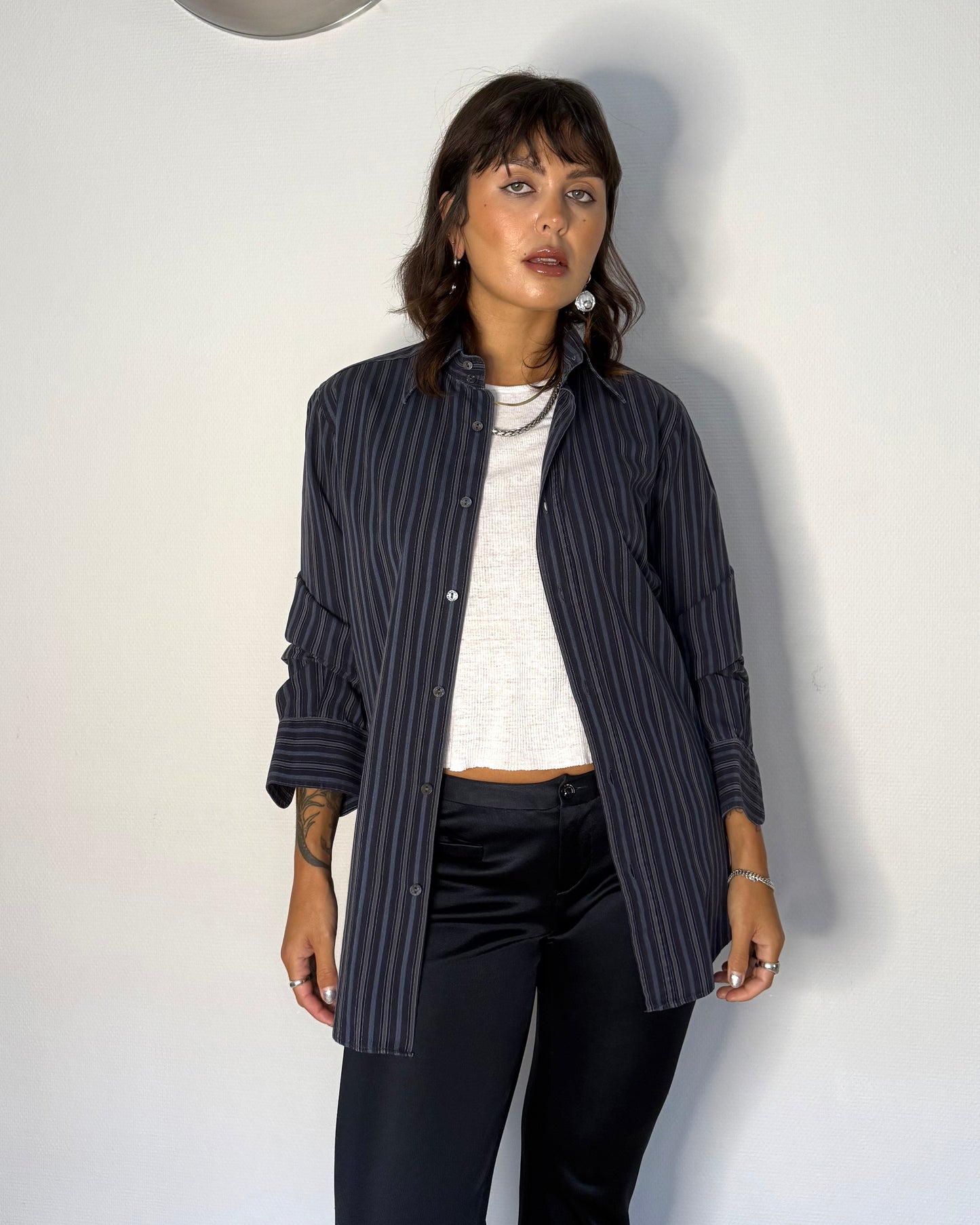 Navy blue striped Dolce & Gabbana shirt
