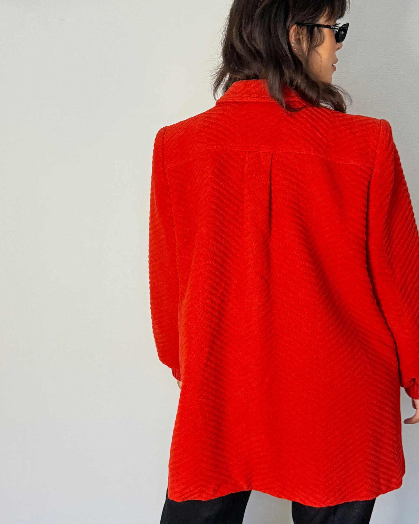 Red A-Line Coat (M)