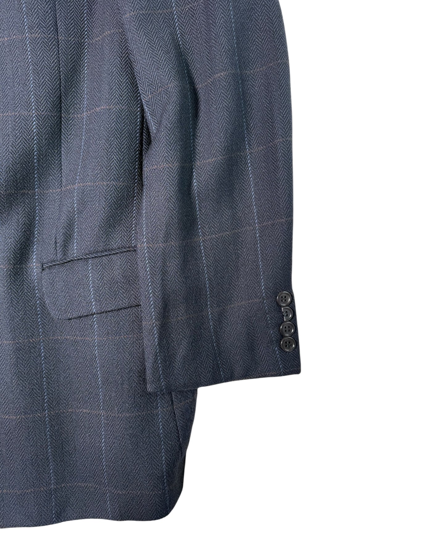 Herringbone Check Blazer (XL)