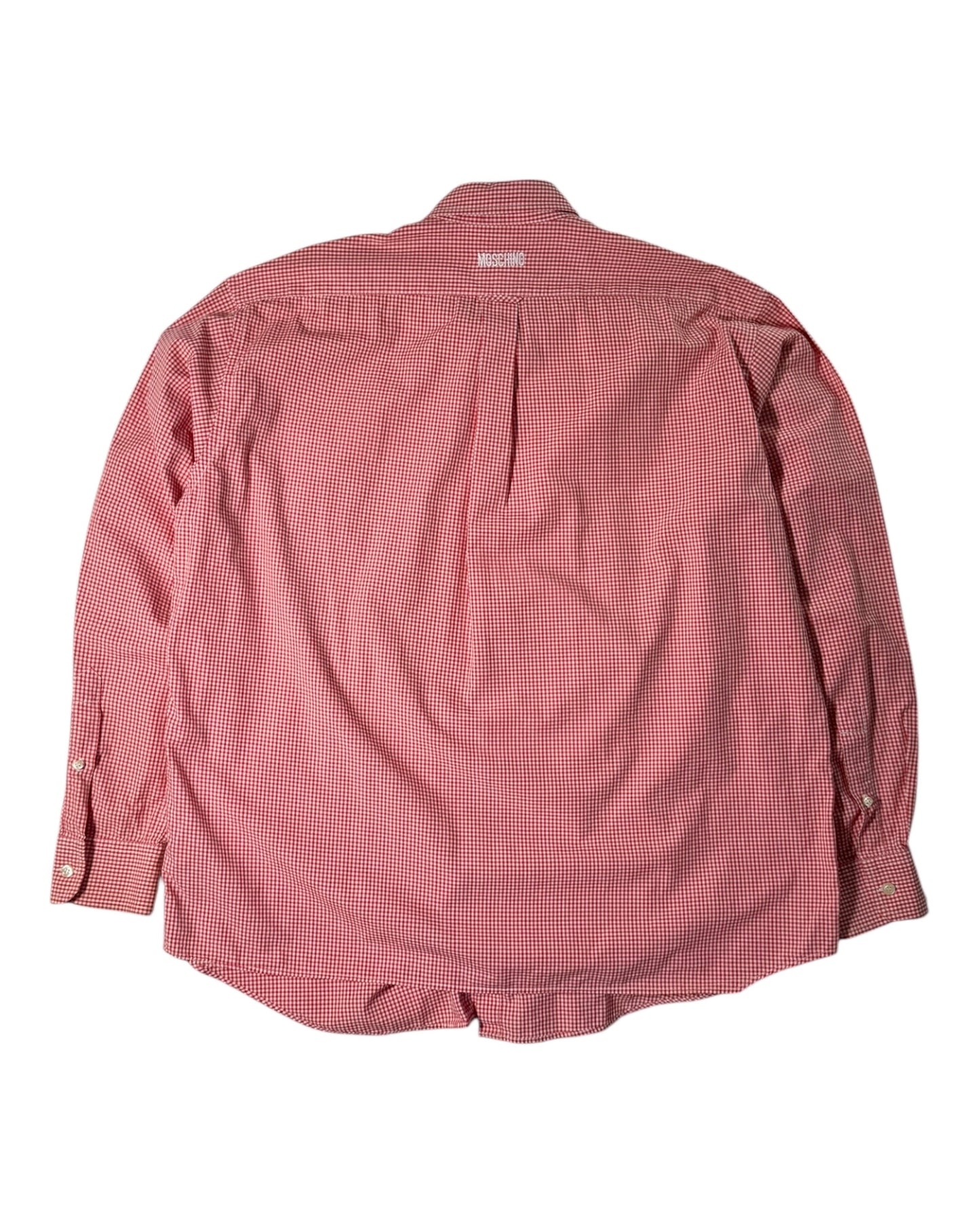 Vintage Moschino Jeans gingham shirt back