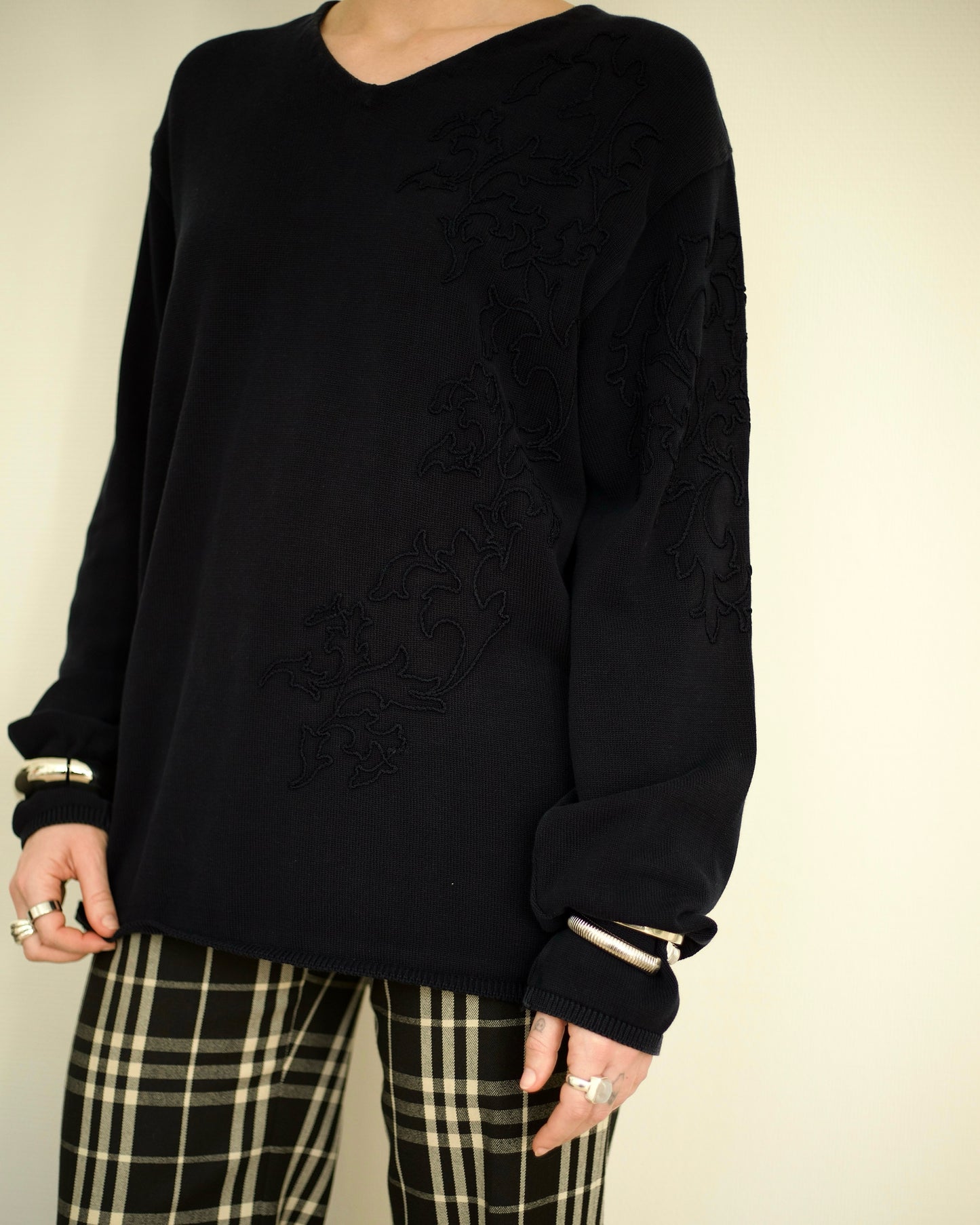 Y2K V-Neck Knit (L)
