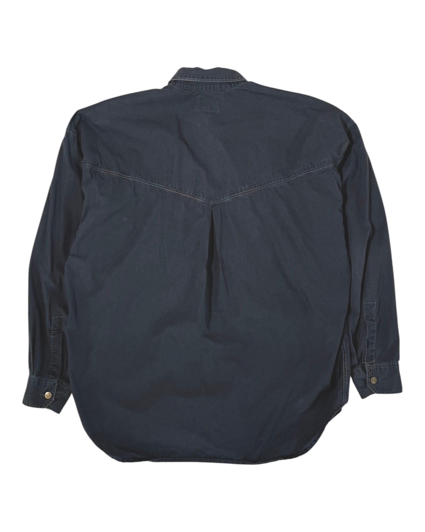 Dark Denim Button Shirt (M)