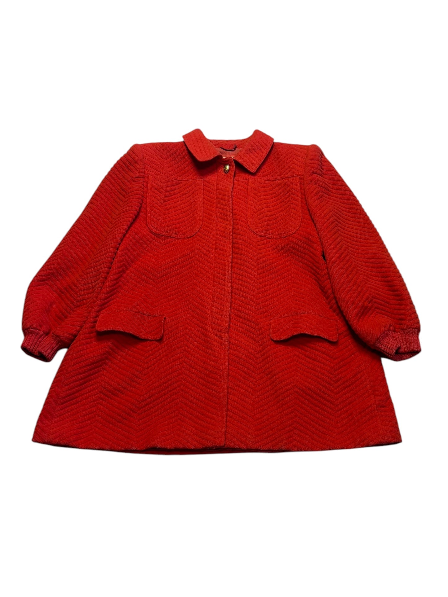 Red A-Line Coat (M)