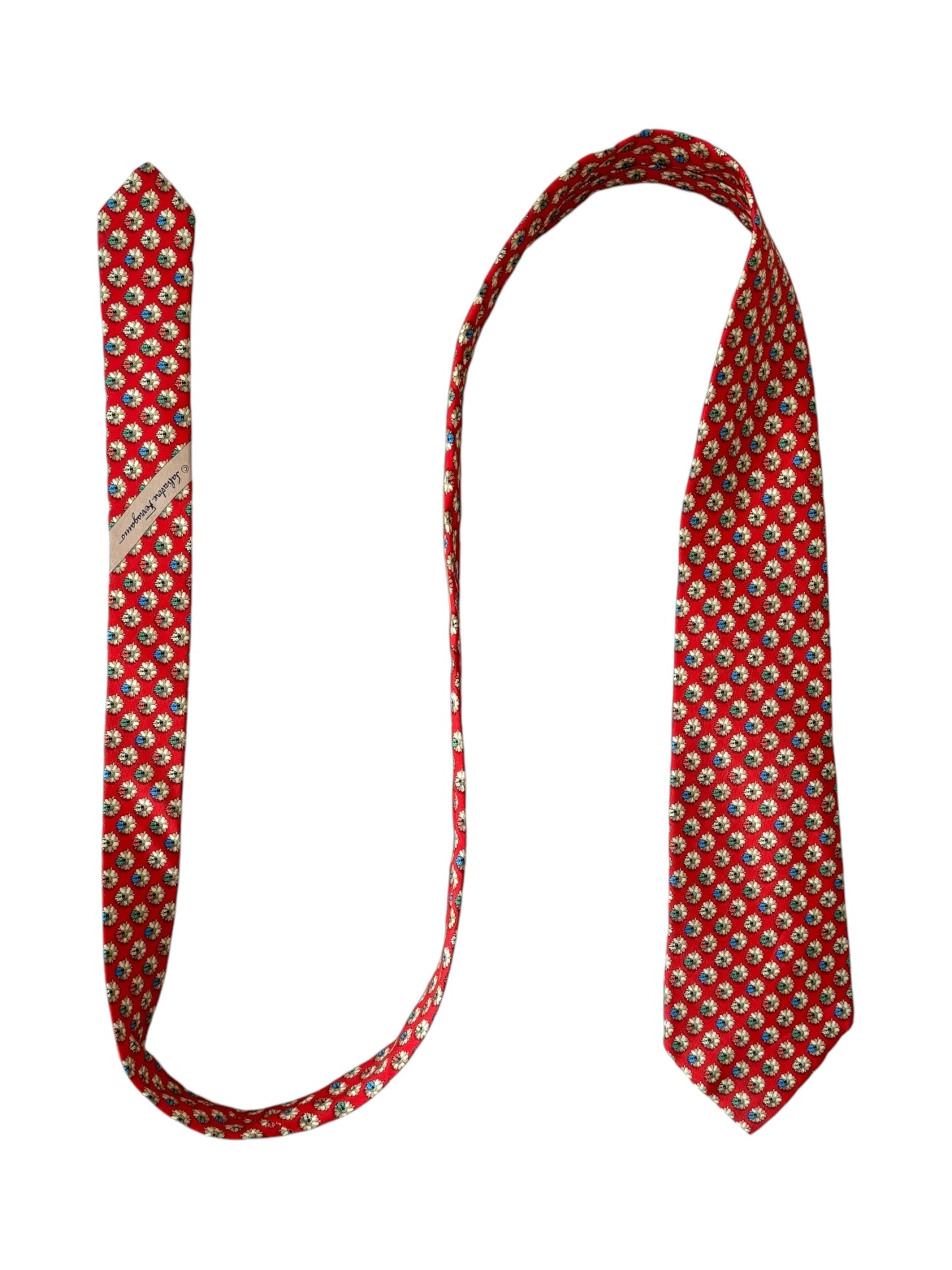 Vintage Salvatore Ferragamo silk necktie – classic luxury tie