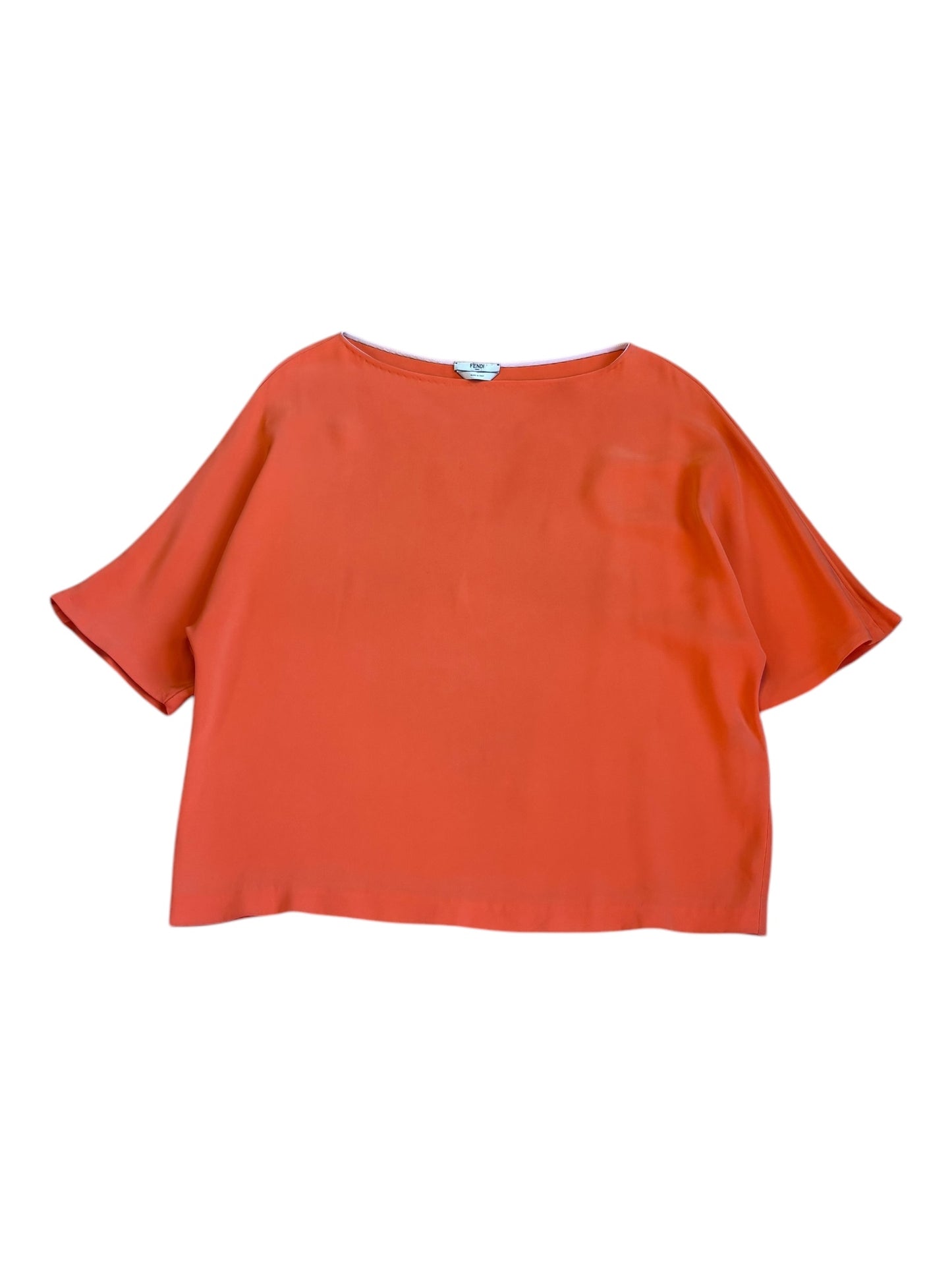 Vintage Fendi top – 90s designer sleeveless blouse in luxury fabric