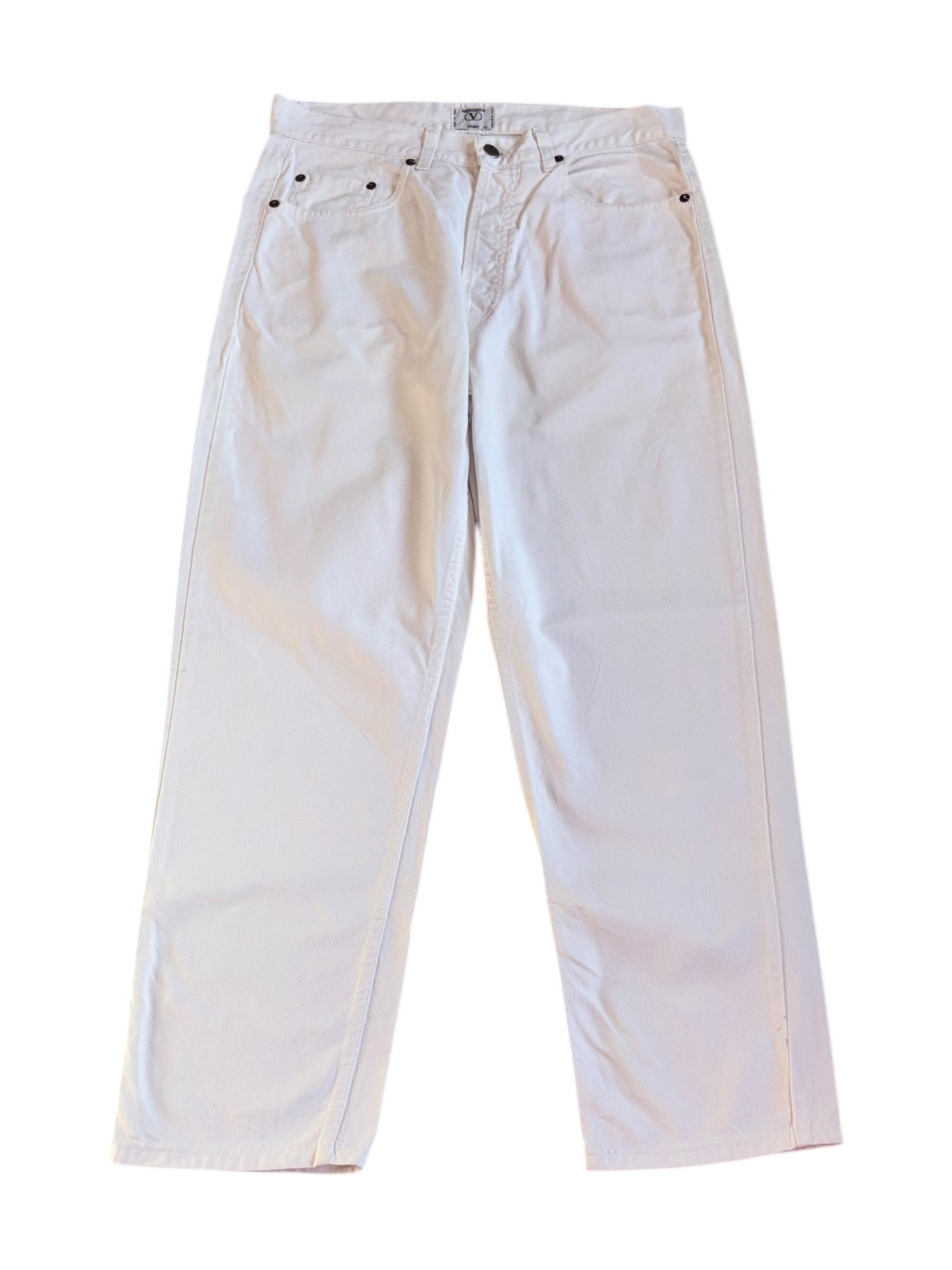 Vintage Valentino white jeans – 90s high-waisted denim