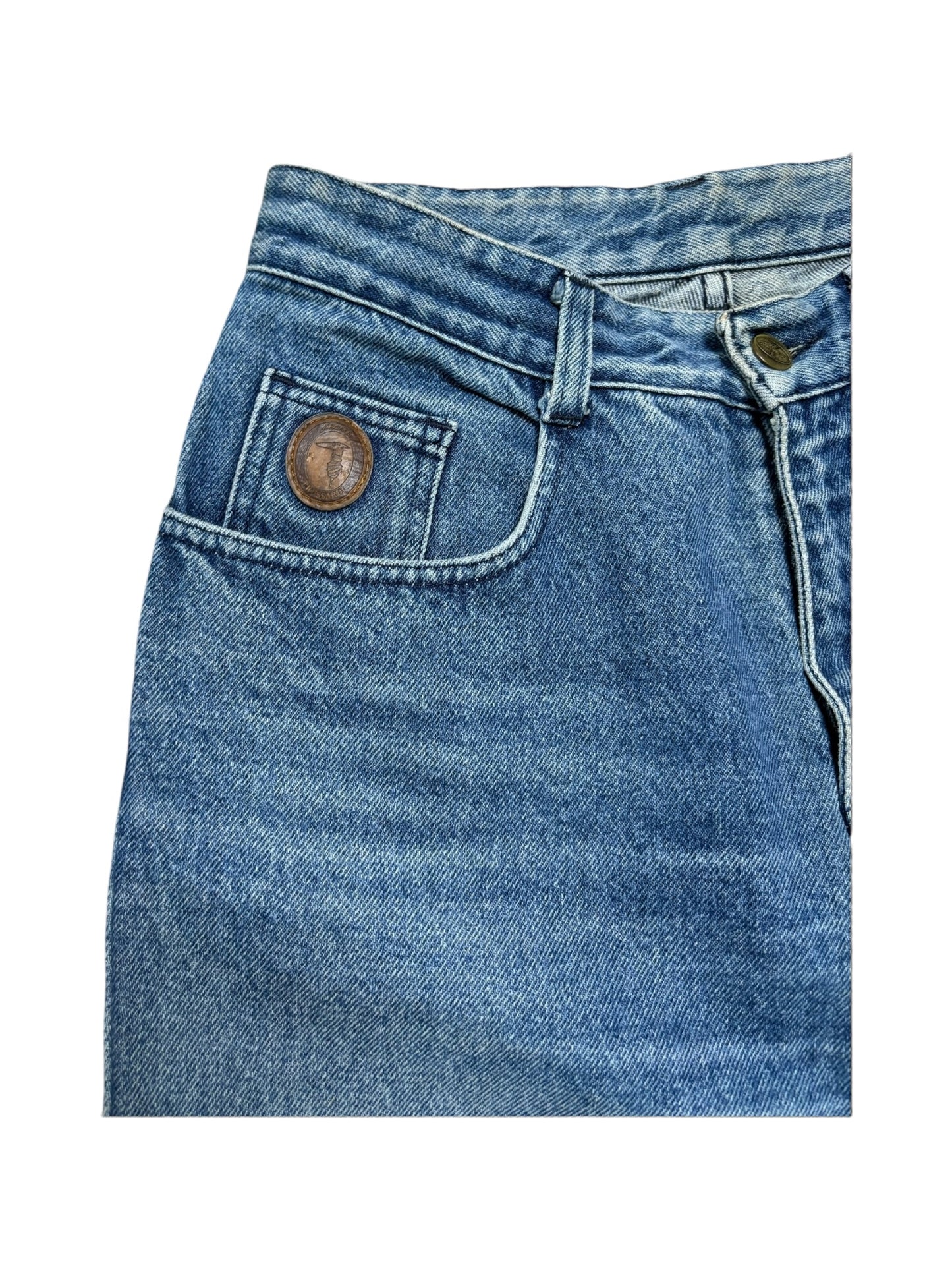 Vintage Trussardi blue jeans – classic Italian denim.