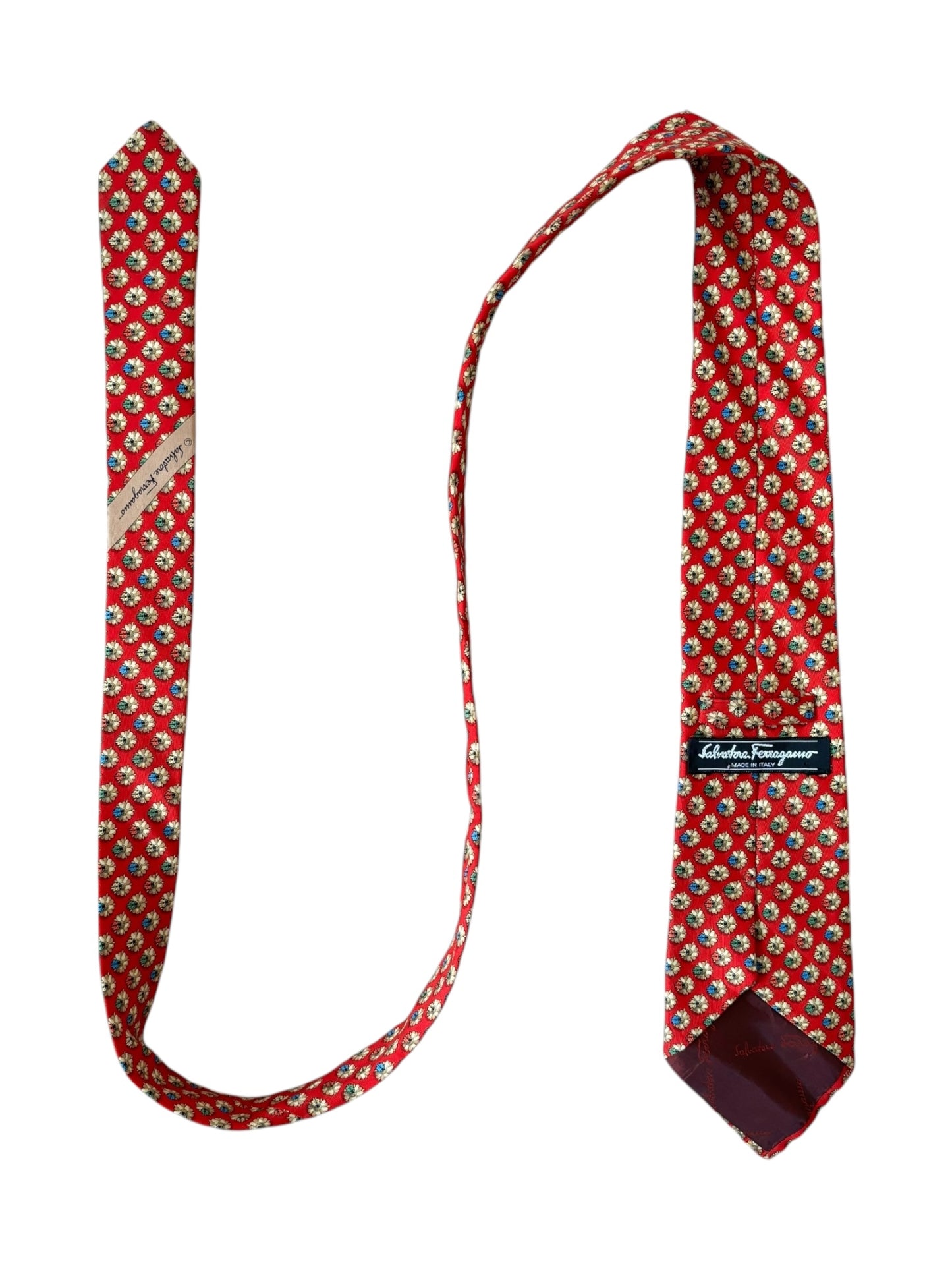 Vintage Salvatore Ferragamo silk necktie – classic luxury tie