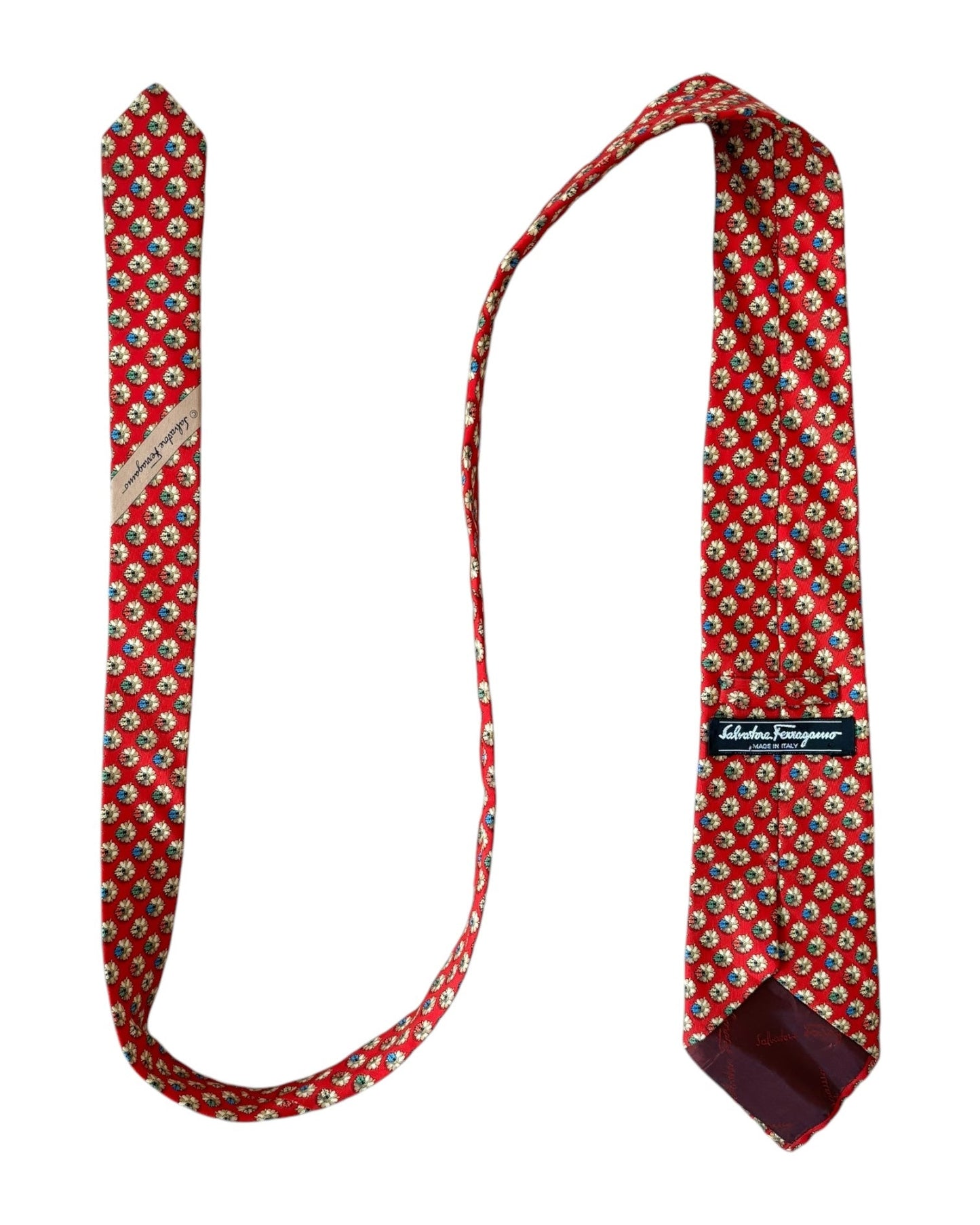 Vintage Salvatore Ferragamo silk necktie – classic luxury tie