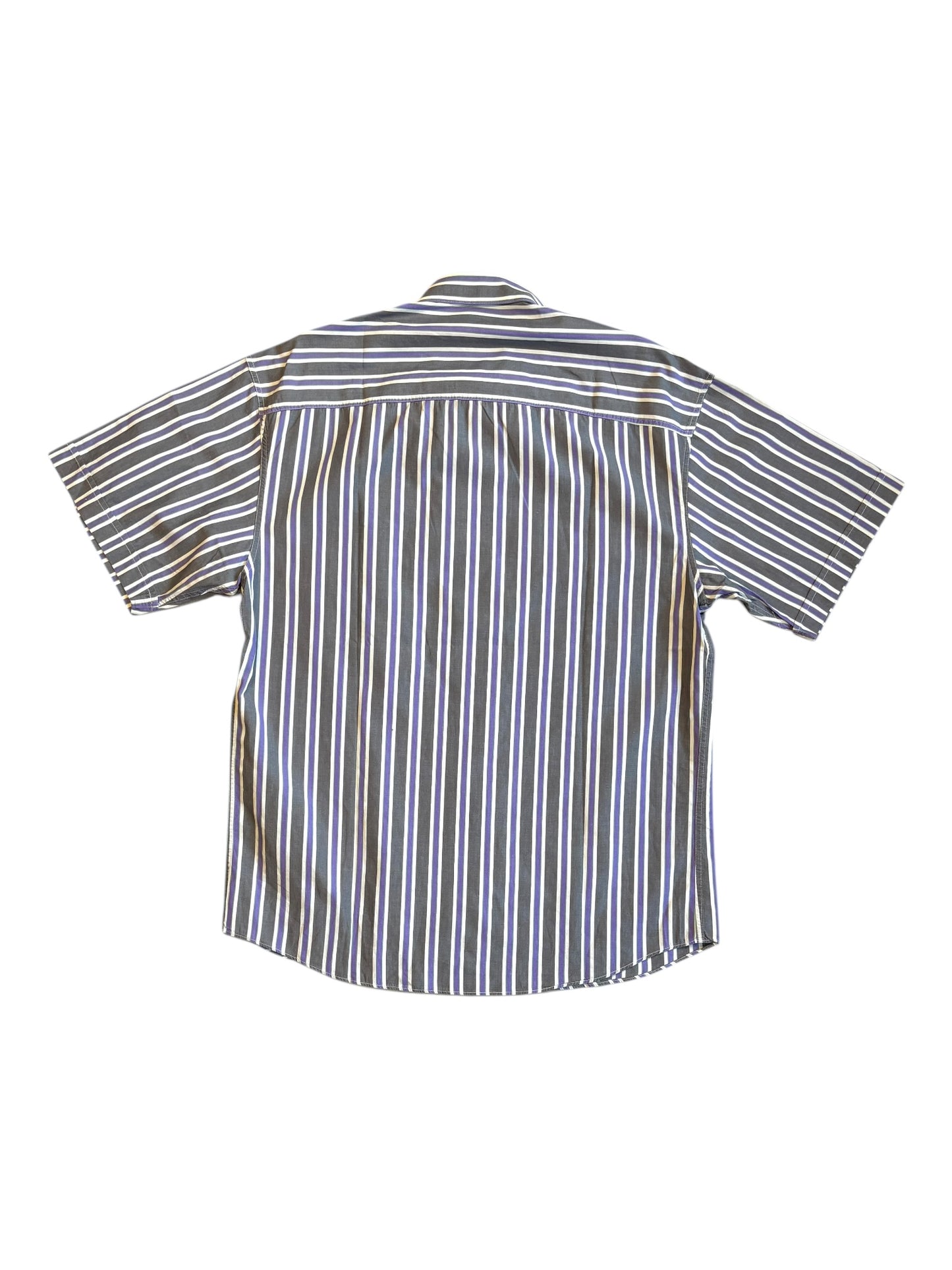 Back view of 1990s Valentino striped summer shirt, size M/L