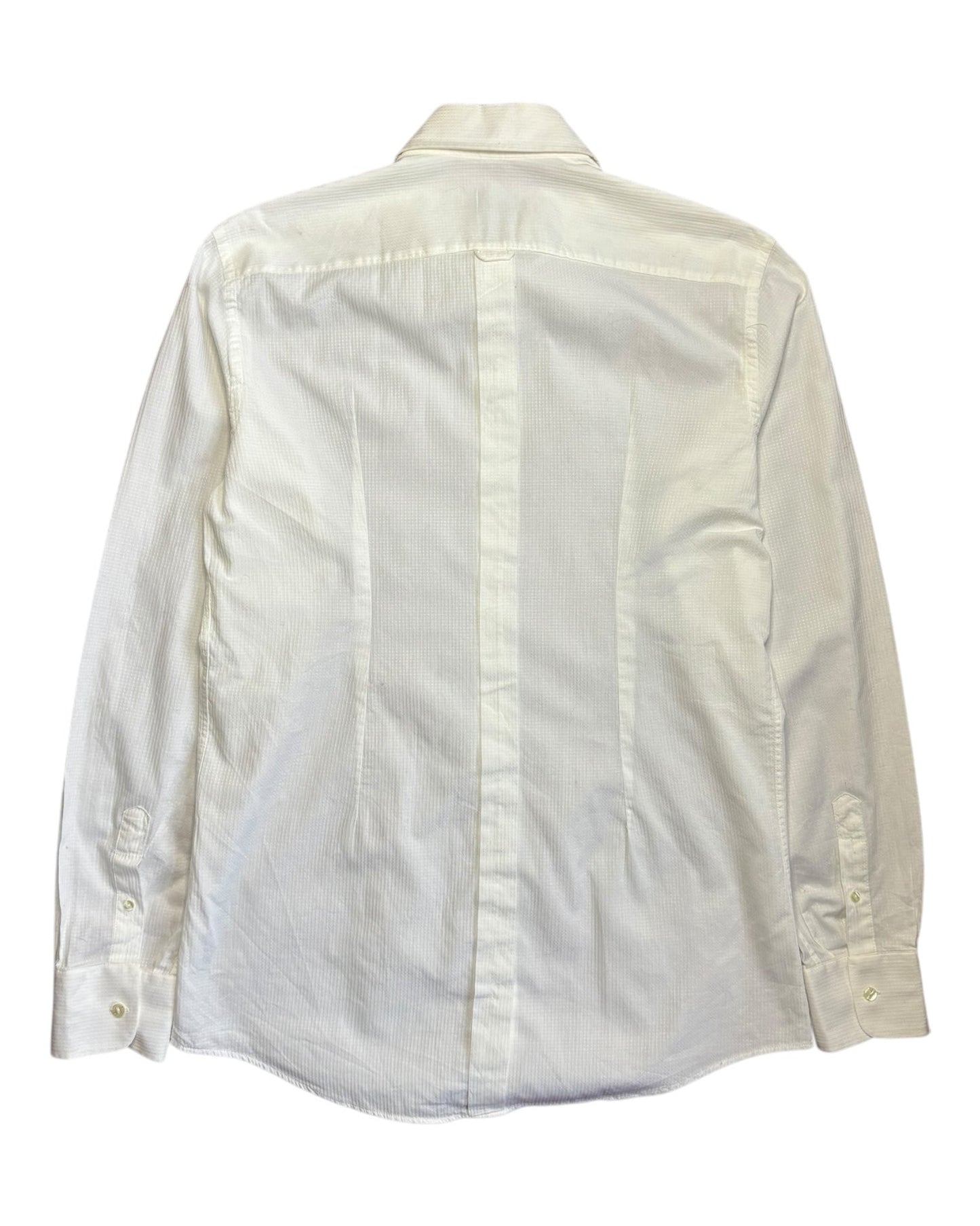 Back of classic white shirt from Dolce & Gabbana, 1990s Italian tailoring