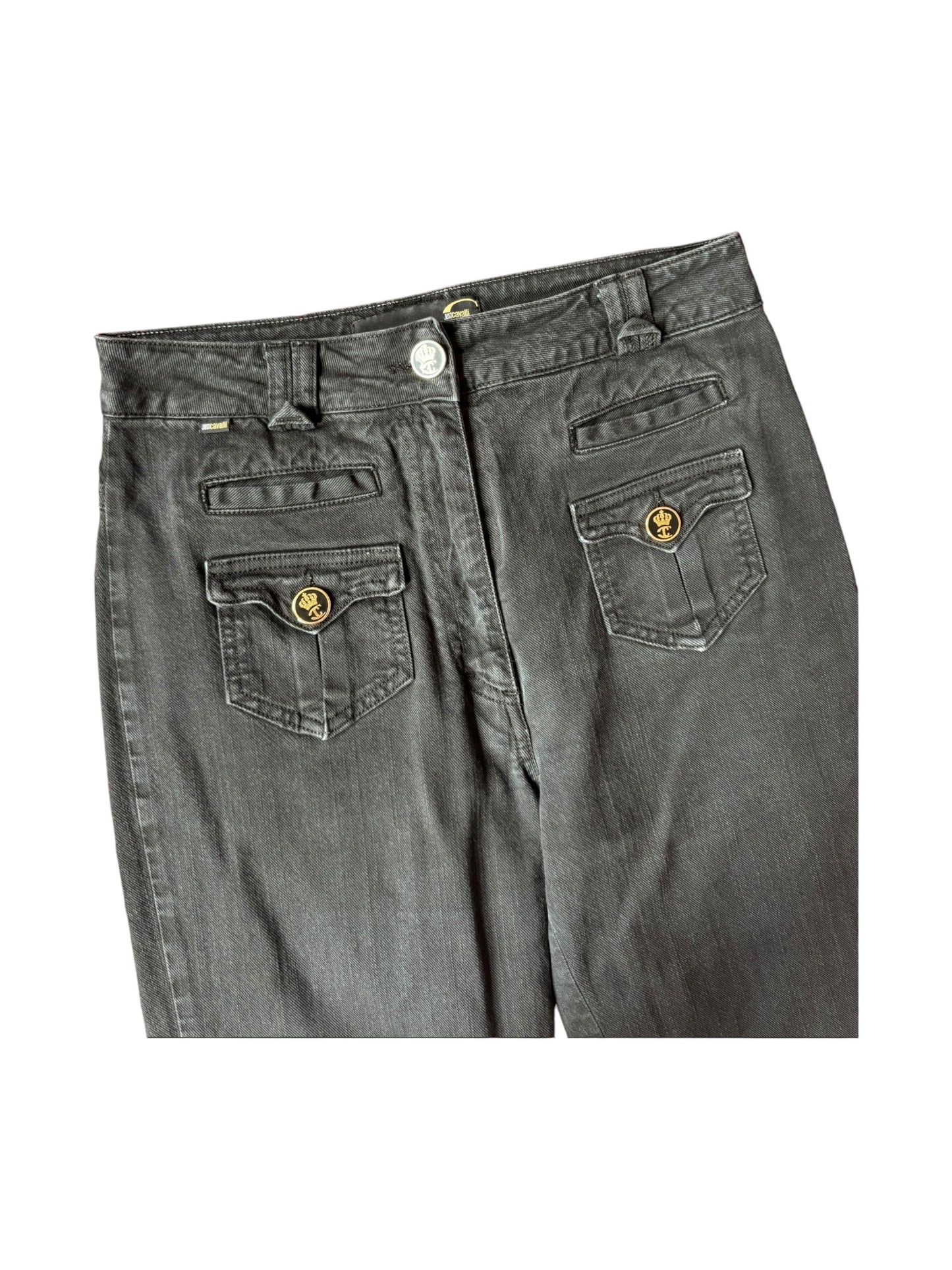 Just Cavalli vintage black jeans – Italian designer denim.