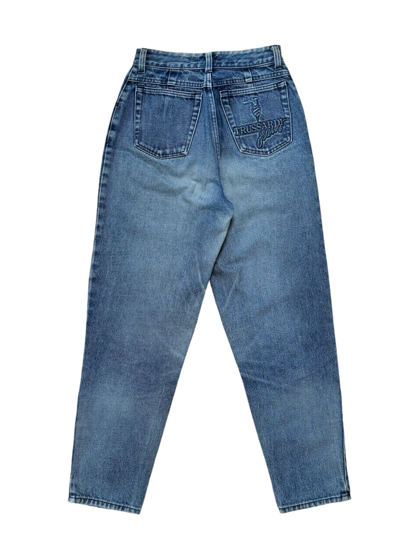 Vintage Trussardi blue jeans – classic Italian denim.