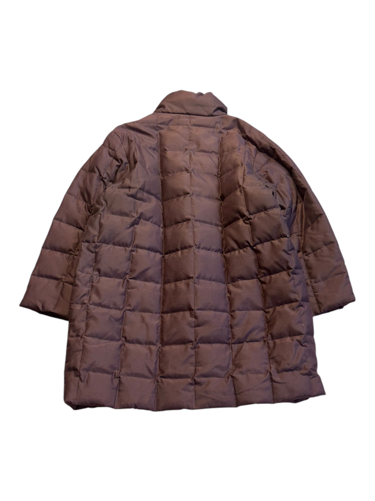 Chocolate Block Quilted Coat (L)
