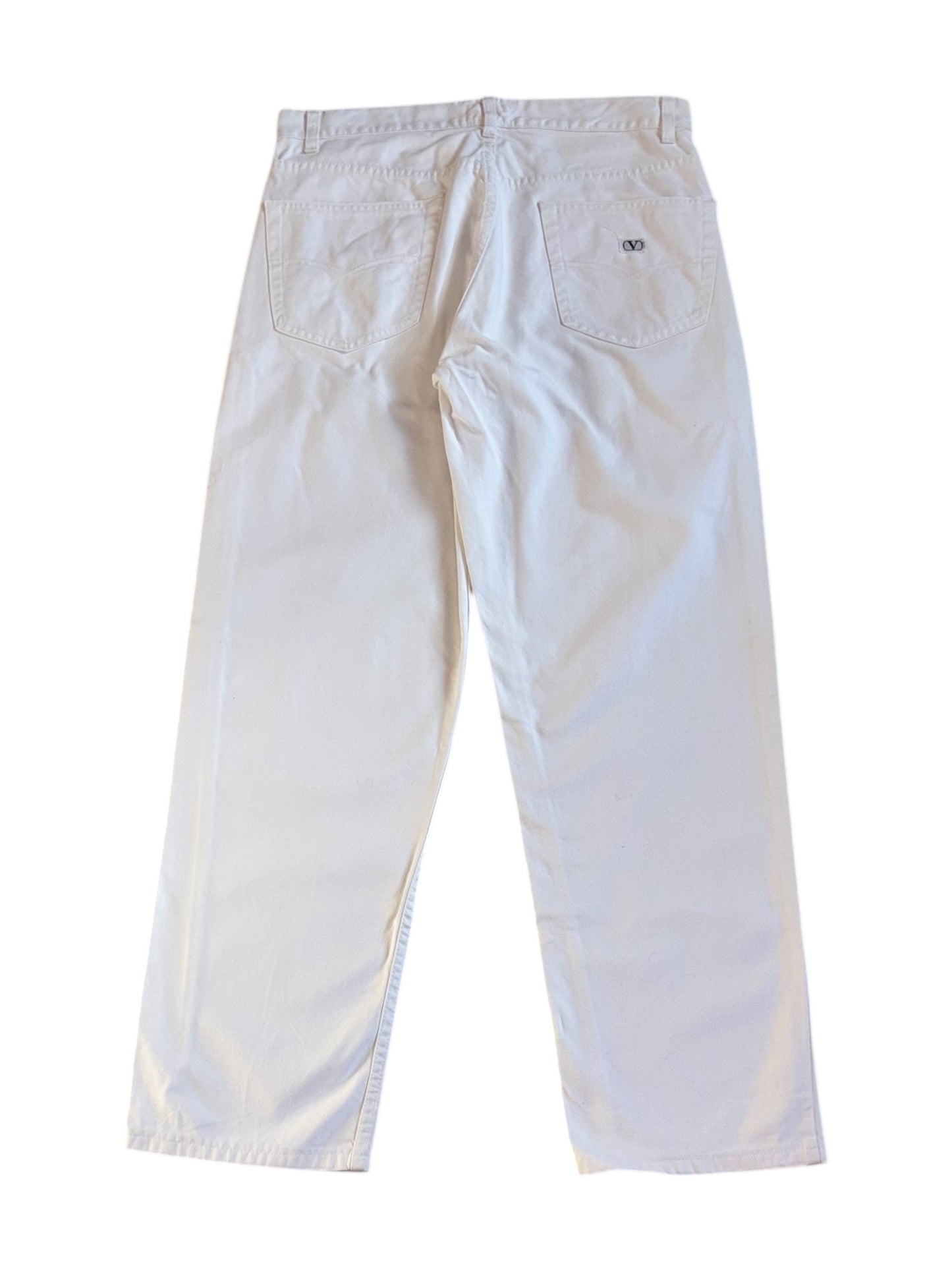 Vintage Valentino white jeans – 90s high-waisted denim