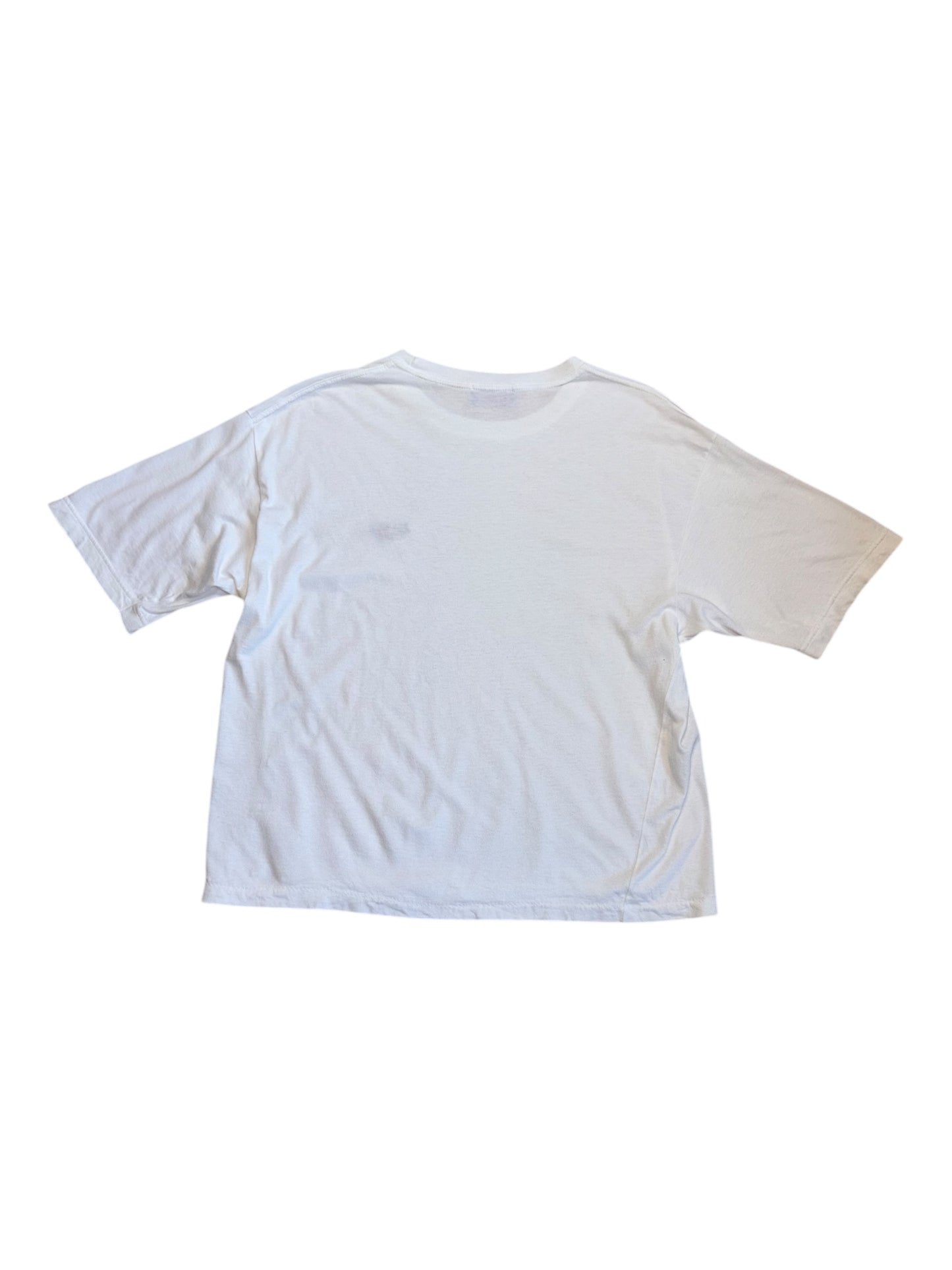 Vintage Missoni white T-shirt, soft cotton, classic fit, Italian designer fashion