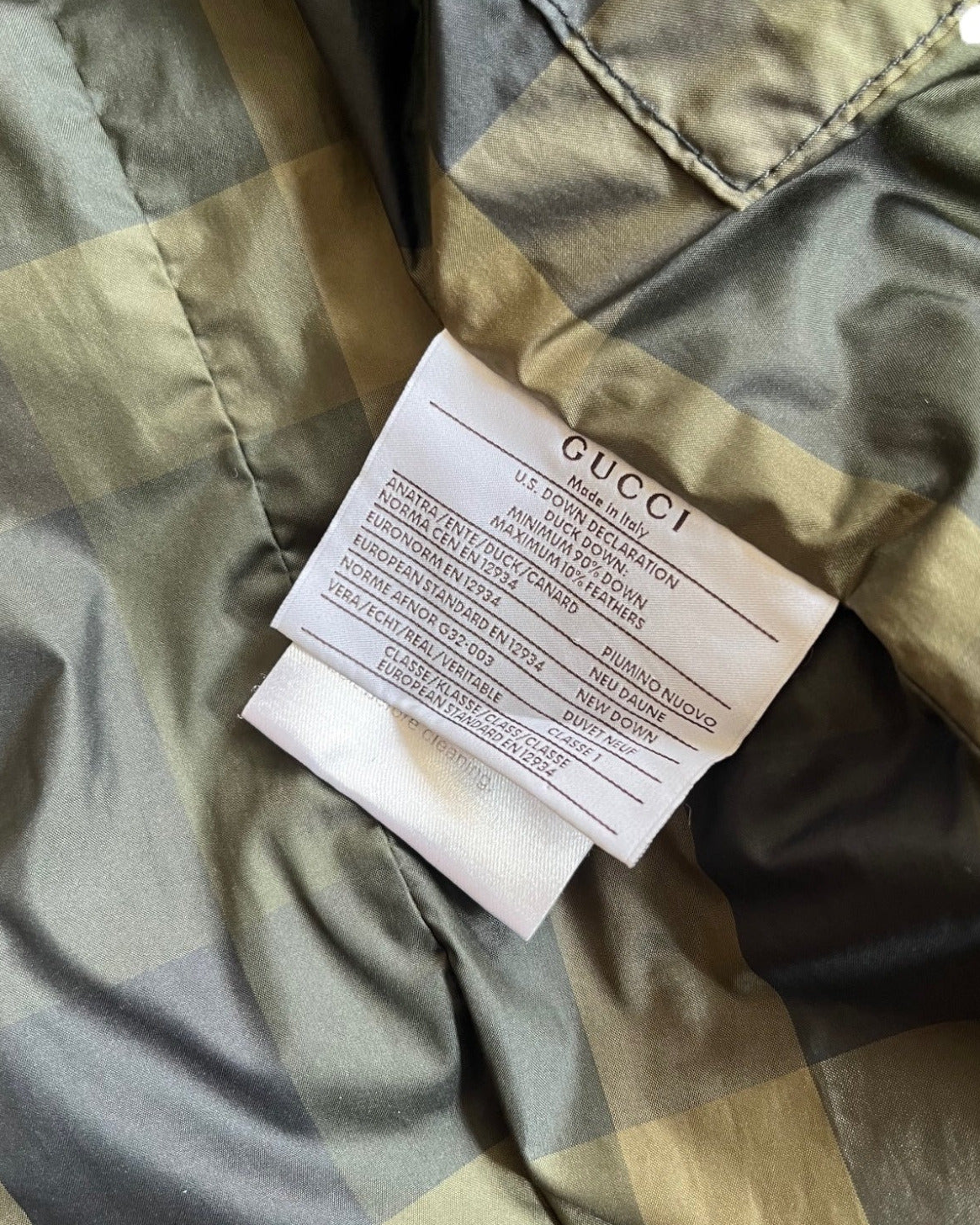 gucci down puffer
