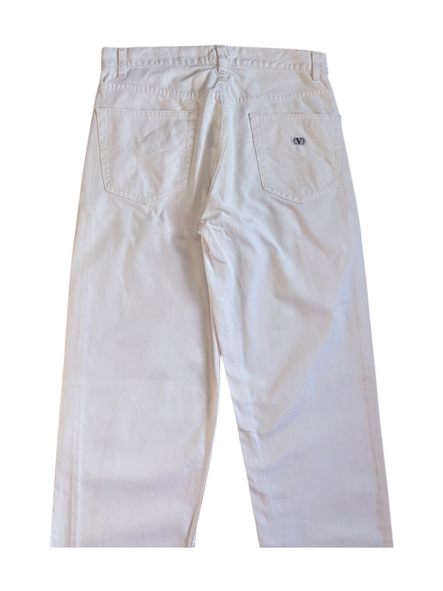 Vintage Valentino white jeans – 90s high-waisted denim