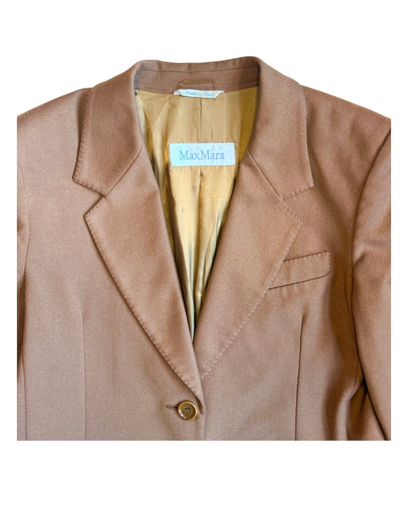 Vintage MaxMara camel cashmere blazer