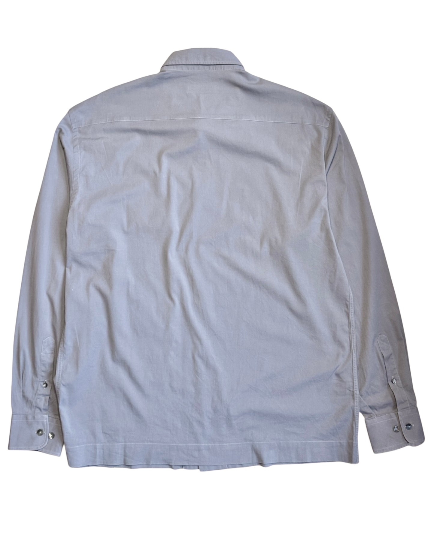 Dolce & Gabbana vintage grey cotton shirt – front view size 43
