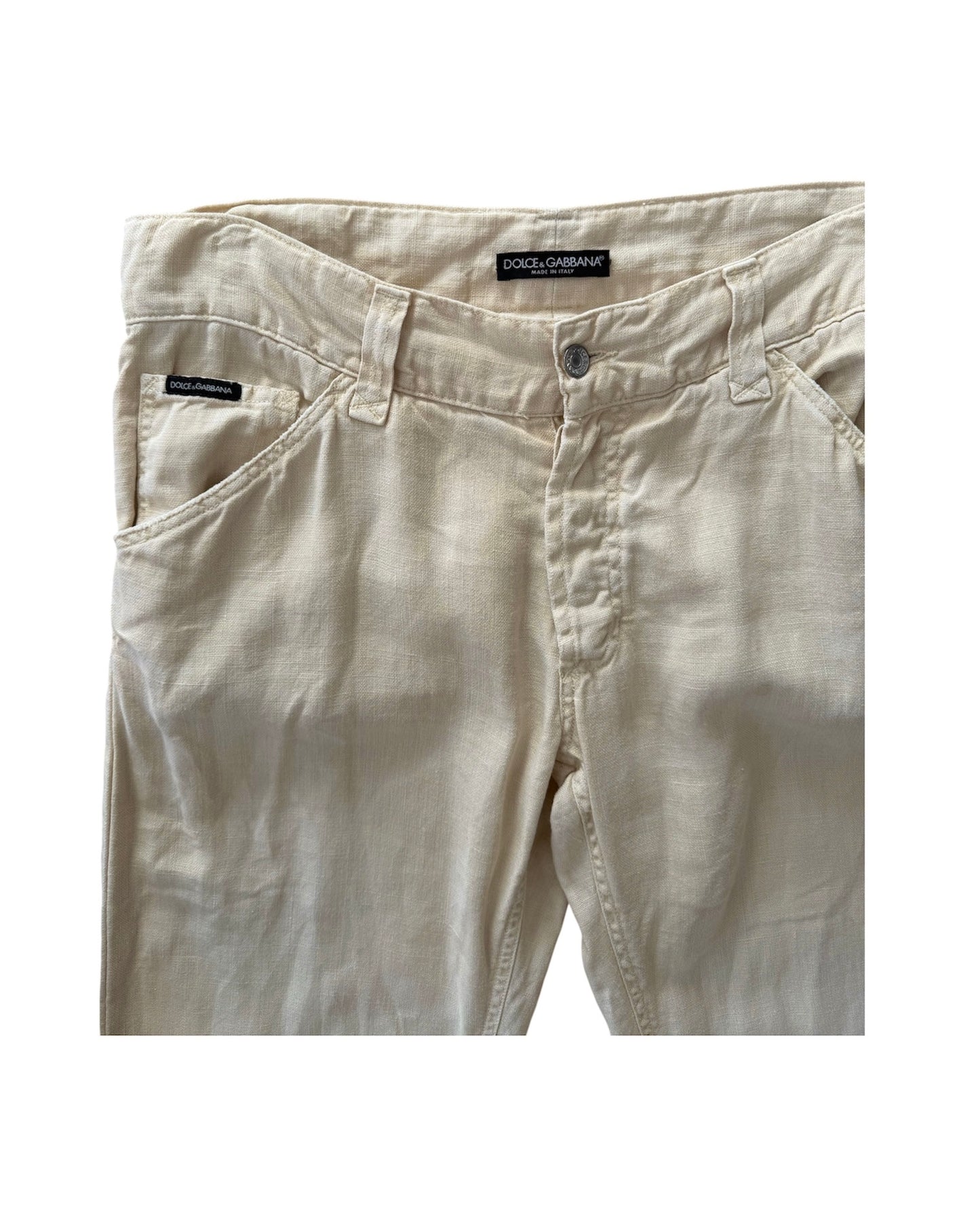Straight Leg Linen Pants (L)