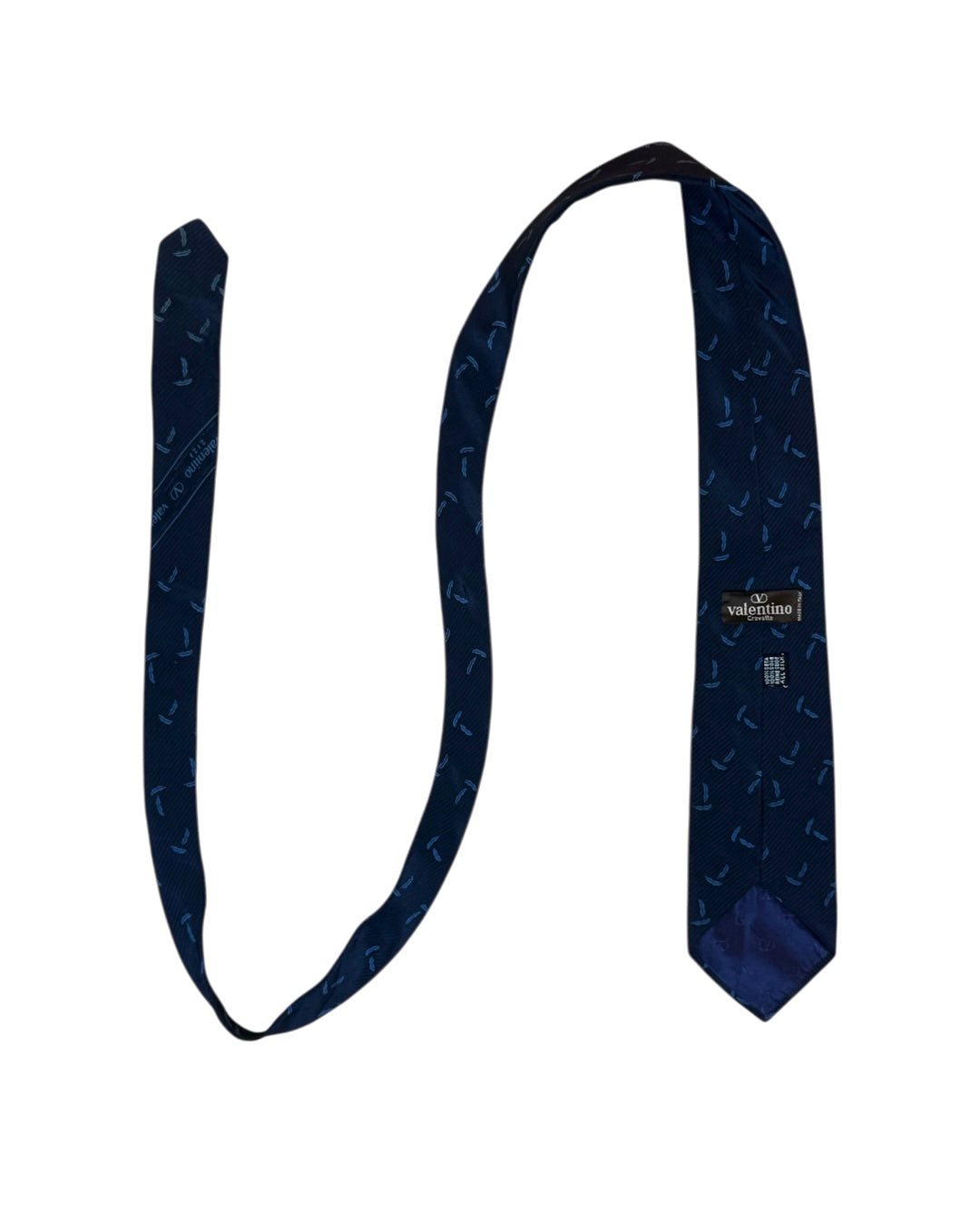 Navy Micro Motif Necktie