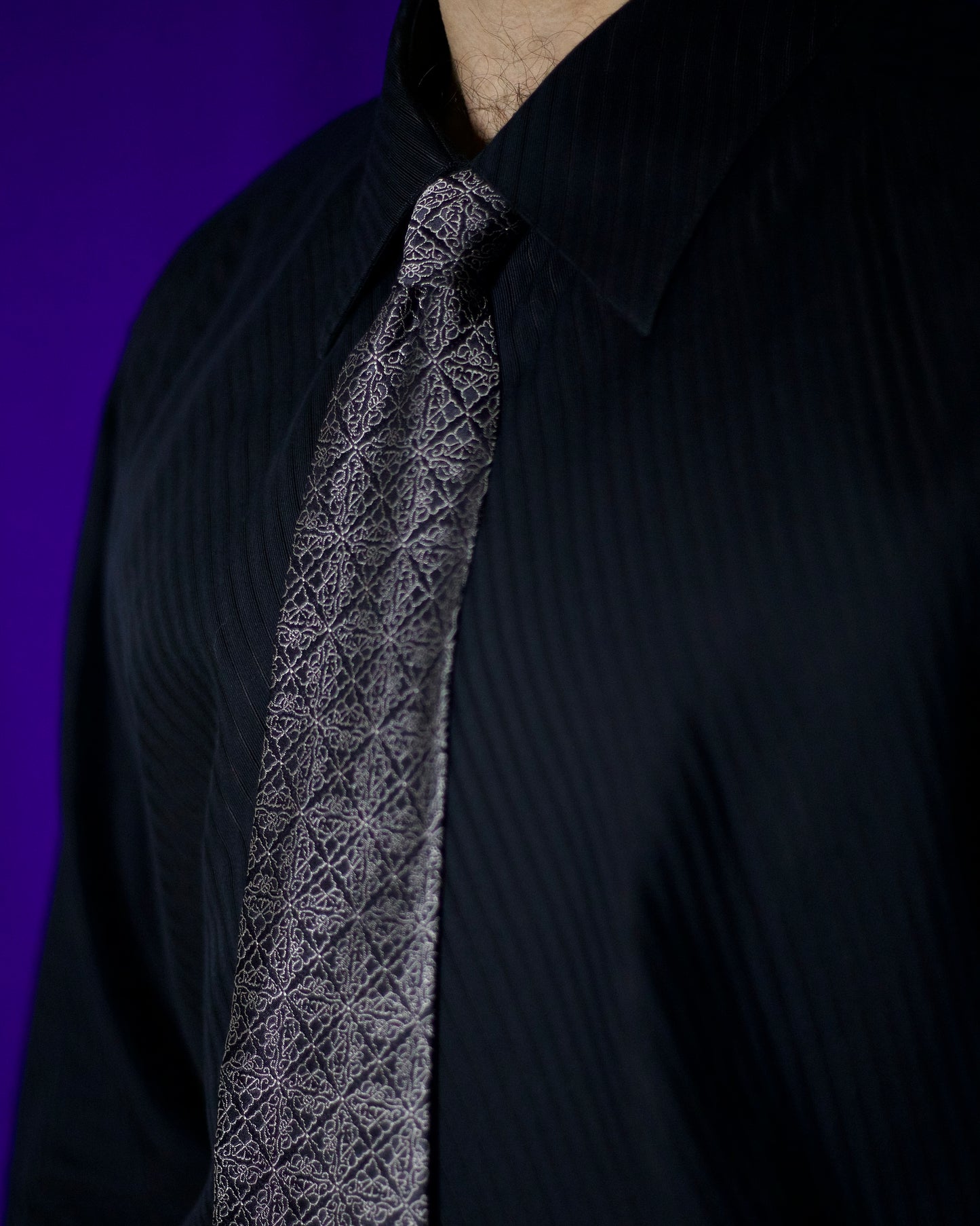 Patterned Silk Necktie
