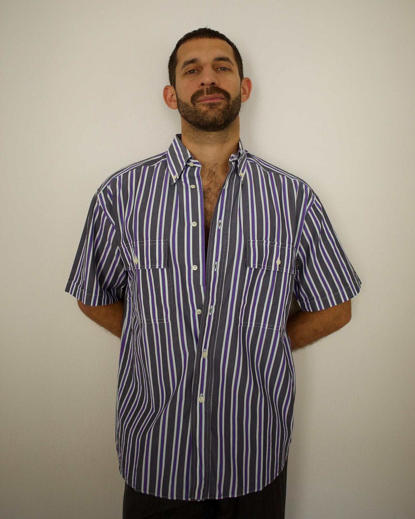 Short Sleeve Striped Shirt (M/L)