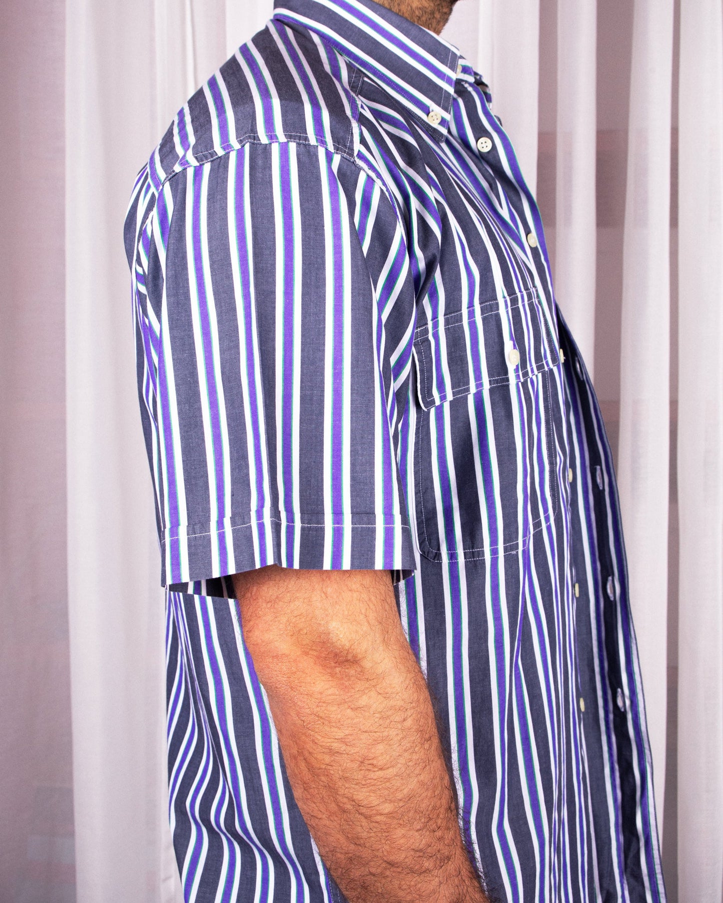 Short Sleeve Striped Shirt (M/L)