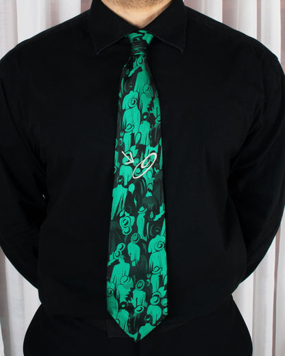 Graphic Silk Necktie
