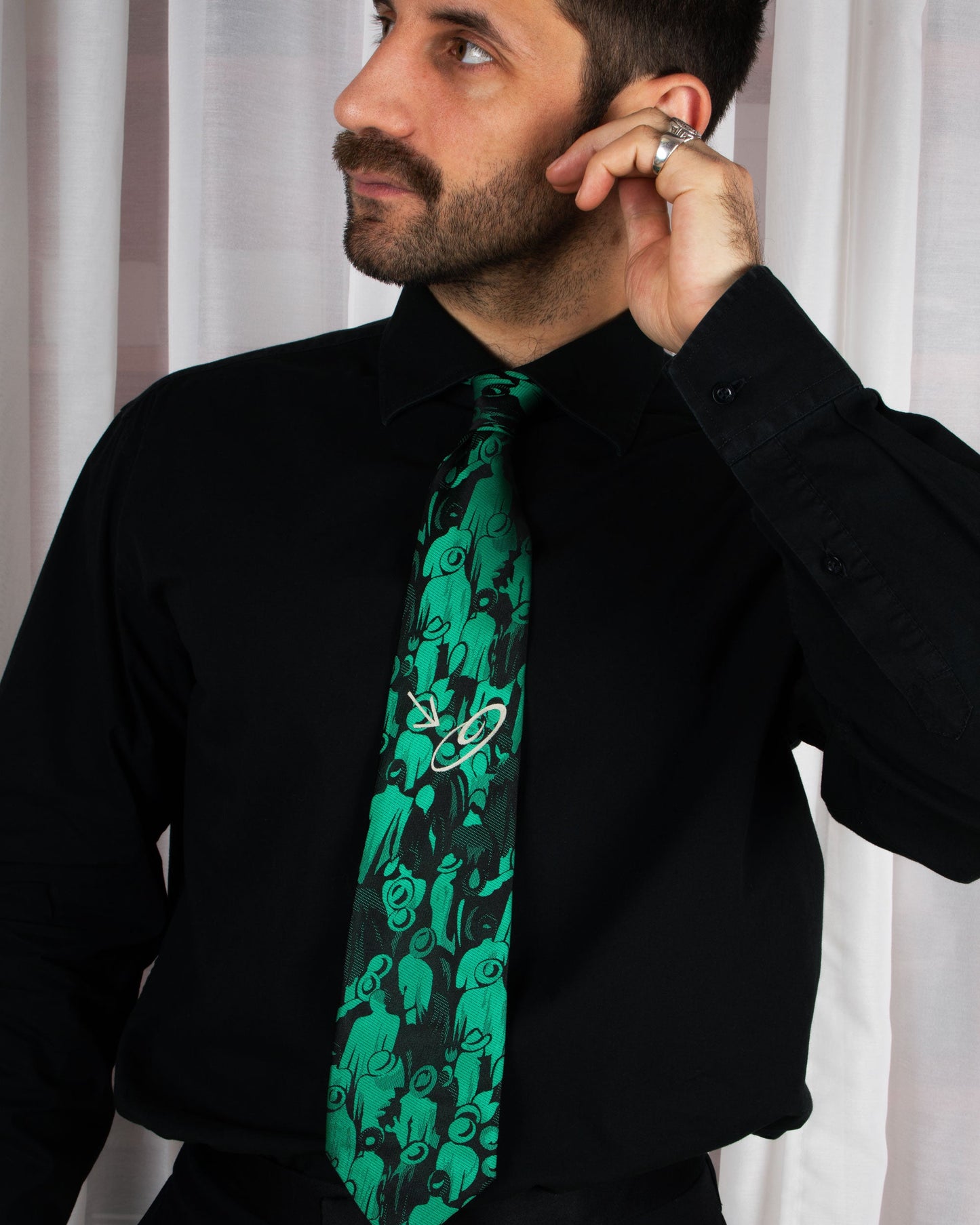 Graphic Silk Necktie