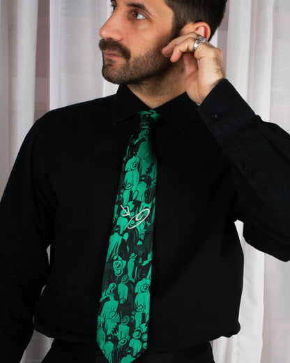 Graphic Silk Necktie
