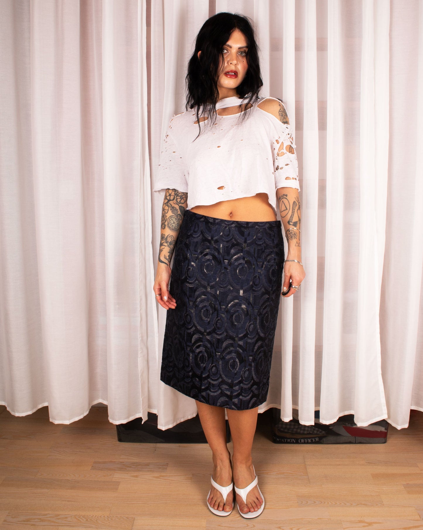 Jacquard Pattern Skirt (L)