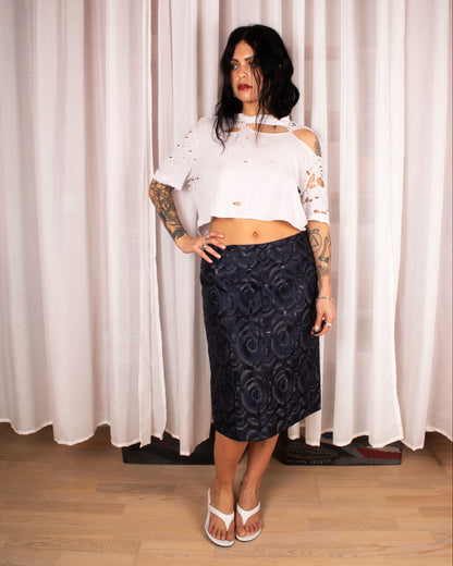Jacquard Pattern Skirt (L)