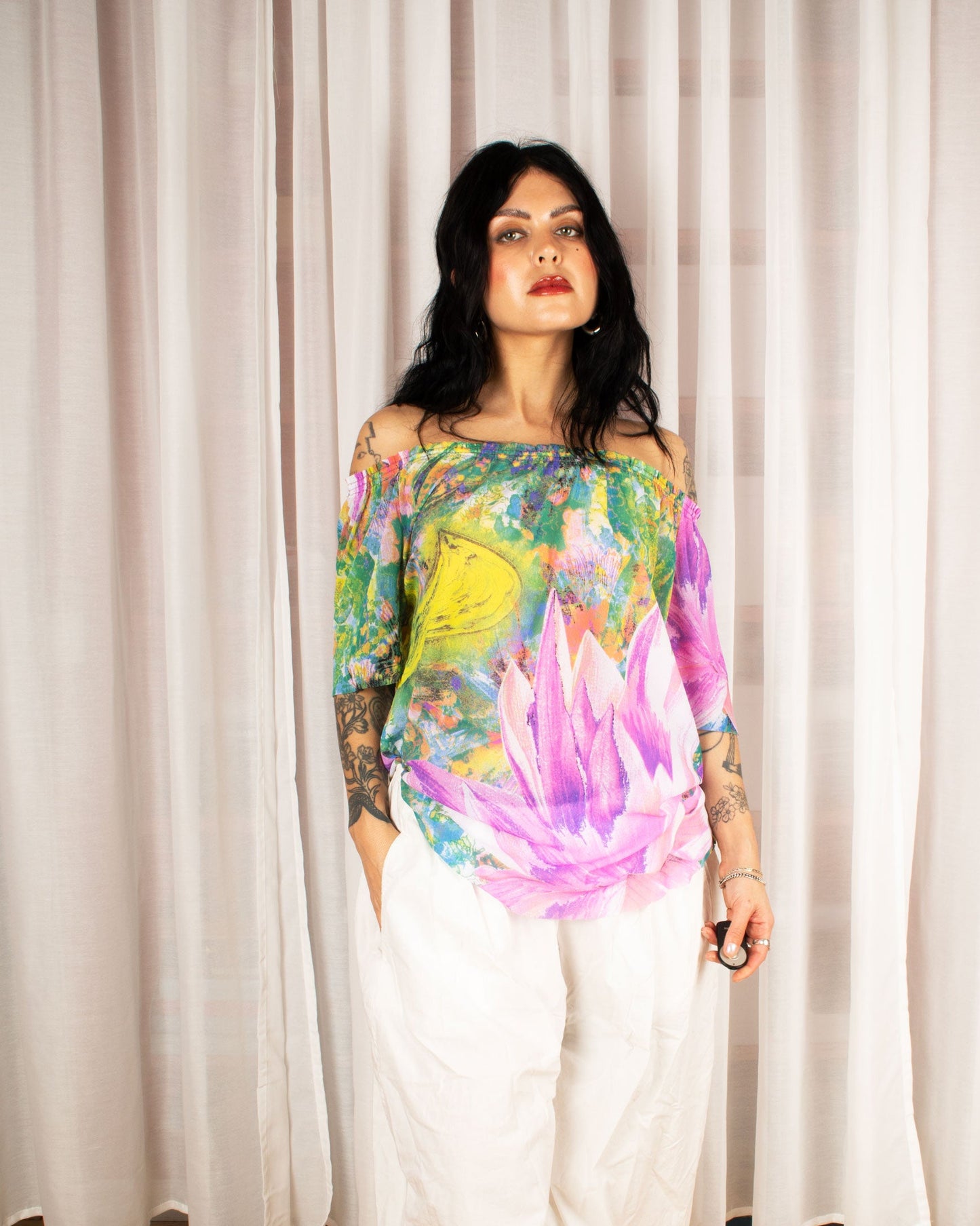Psychedelic Print Blouse (M)