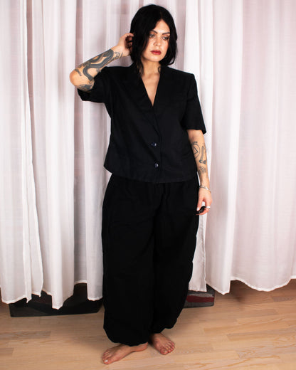 Short Sleeve Linen Jacket (M)