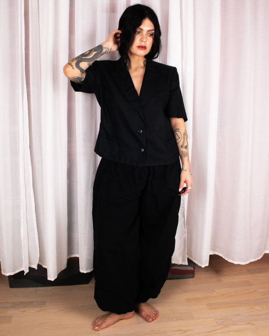 Short Sleeve Linen Jacket (M)