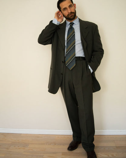 Dark Green 3-Button Suit (52)